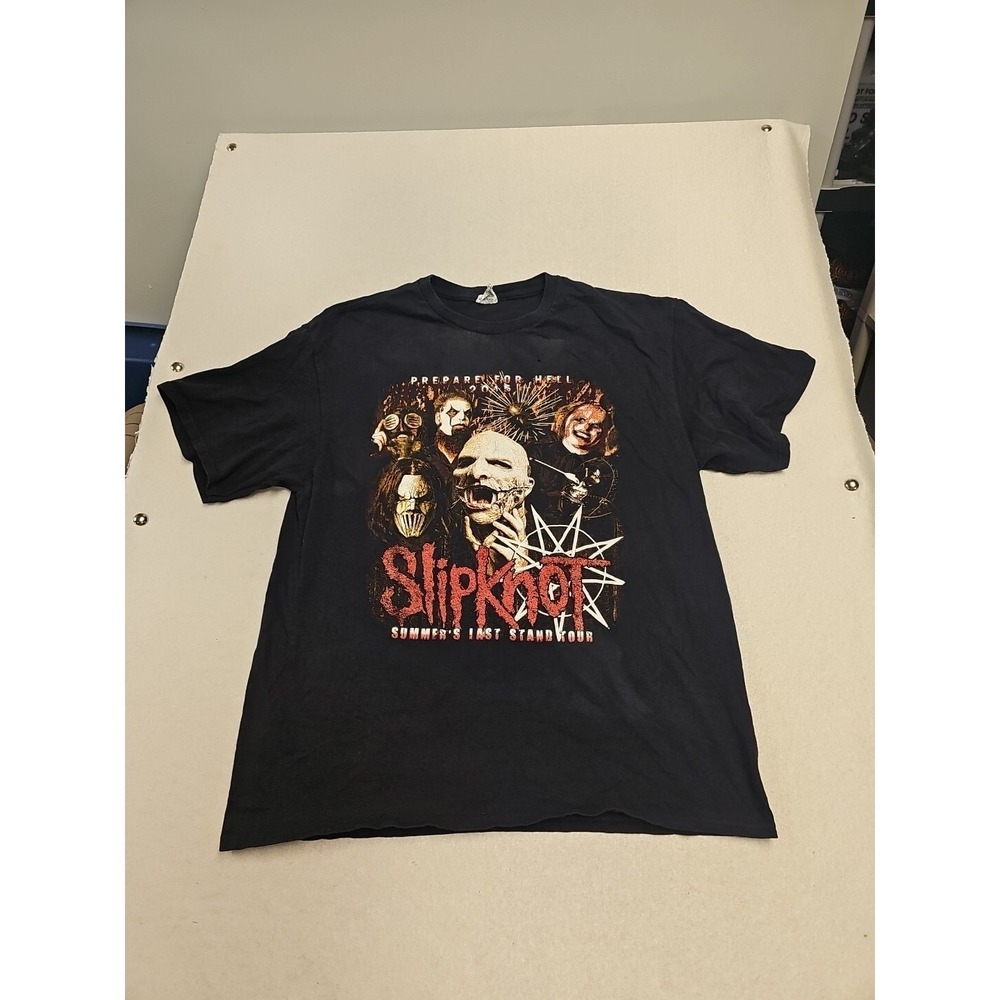 Slipknot Prepare For Hell 2015 Tour Shirt Mens XL Summer's Last Stand Black Tee